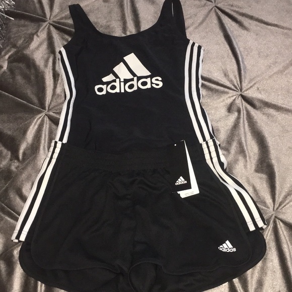 Adidas 3stripe swimsuit/bodysuit - Picture 2 of 8